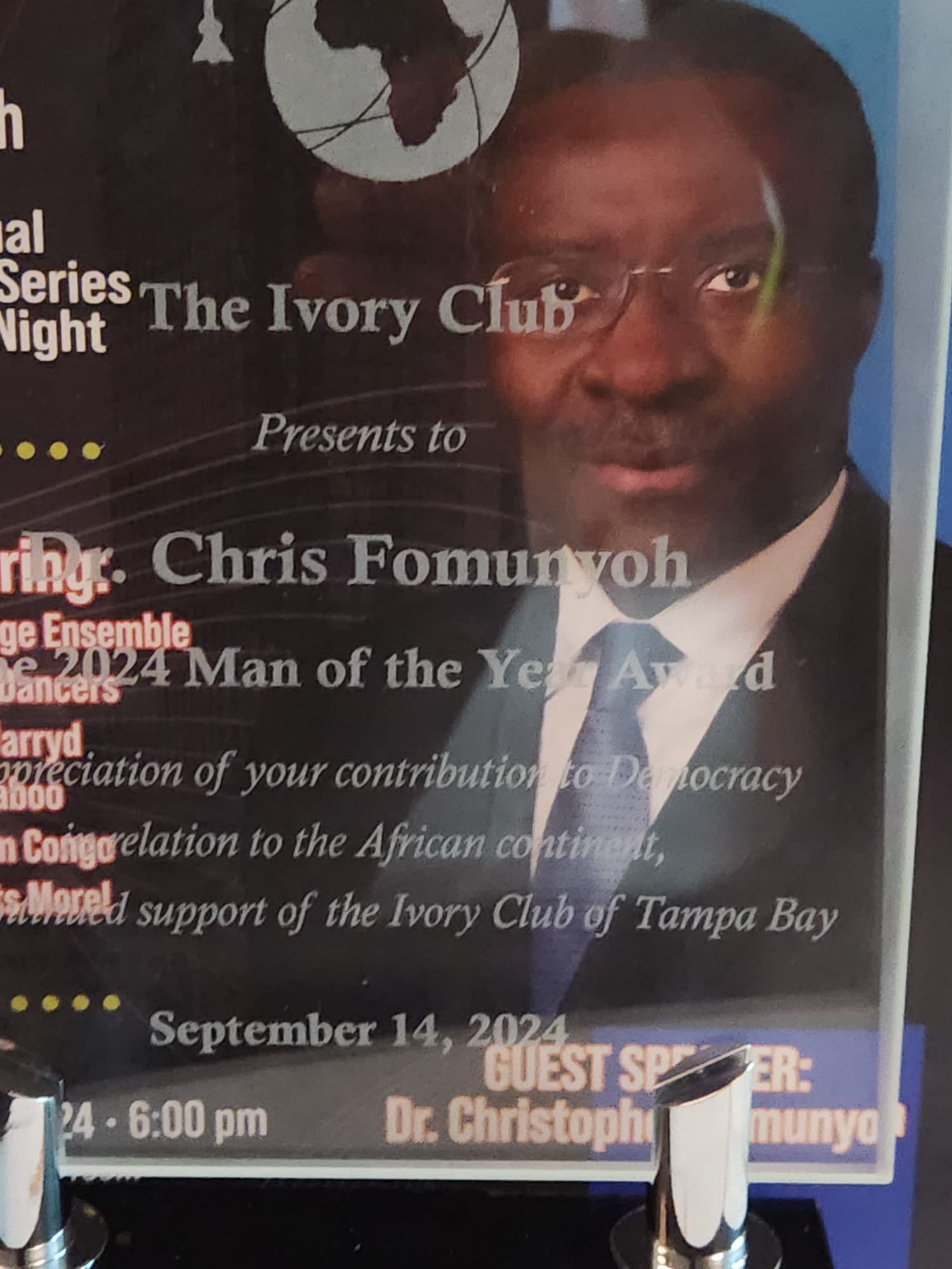 Dr Christopher Fomunyoh Poster Photo