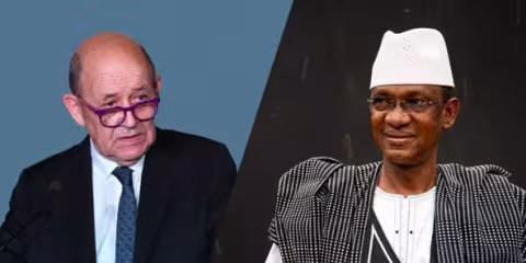 Jean-Yves Le Drian et Choguel Maiga